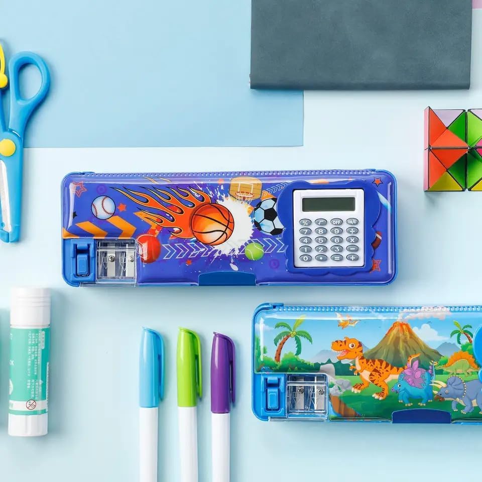 China Pencil Box with Calculator Compass