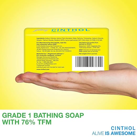 Cinthol Lime Soap-Pack of 5