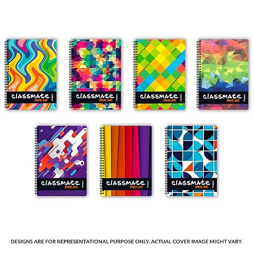 Classmate Spiral Long Notebook A4 Single Line 250 Pages (Pack of 1)