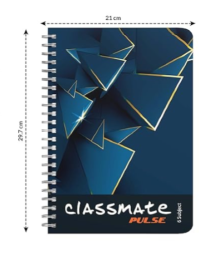 Classmate Spiral Note Book A4 300 Pages (Pack of 1)