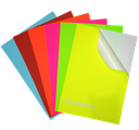 Fluorescent Sticker Papers, A4 Size, Orange Colour, Laser Inkjet Printable Self Adhesive Sticker Label Sheets (Pack Of 100)