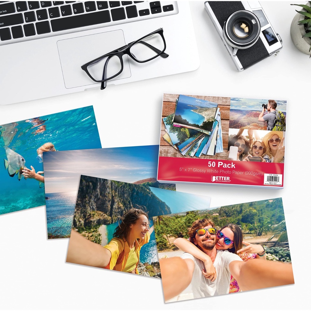 Desmat High Gloss Photo Paper, A4 Size 130 Gsm (Pack of 20)