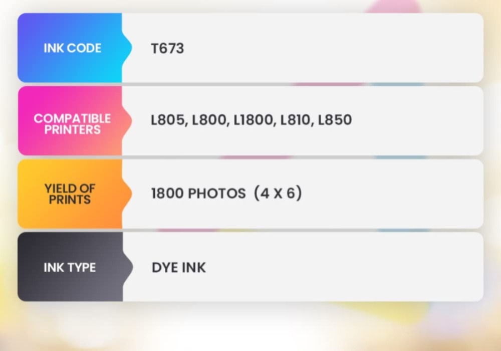 Epson Ink 673 Magenta 70ml (Original Bottle)