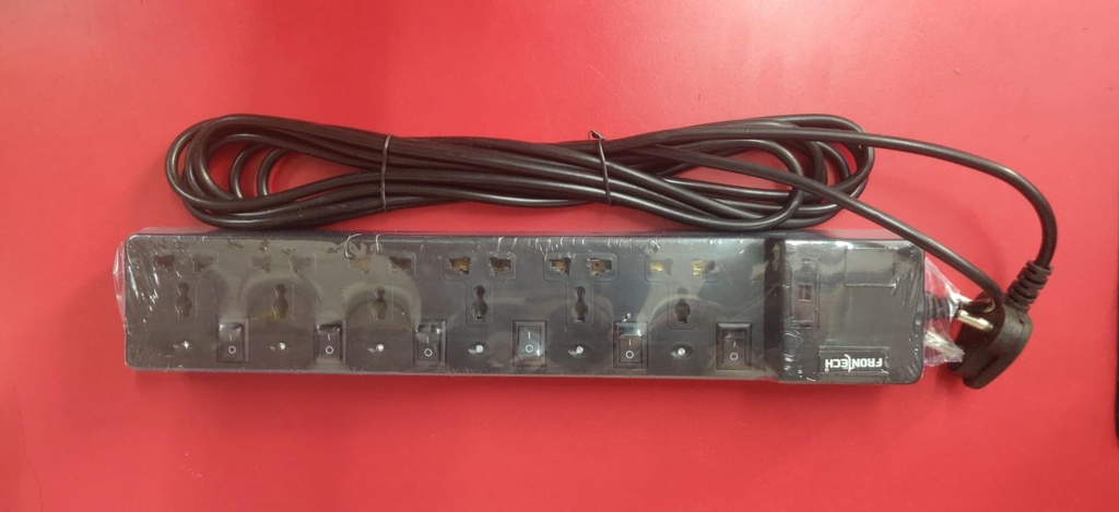 Frontech Power Connector Extension Boards 6 Socket (5mtr Cable)