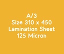 A3 Lamination Sheet 125 Micron (Pack Of 100)
