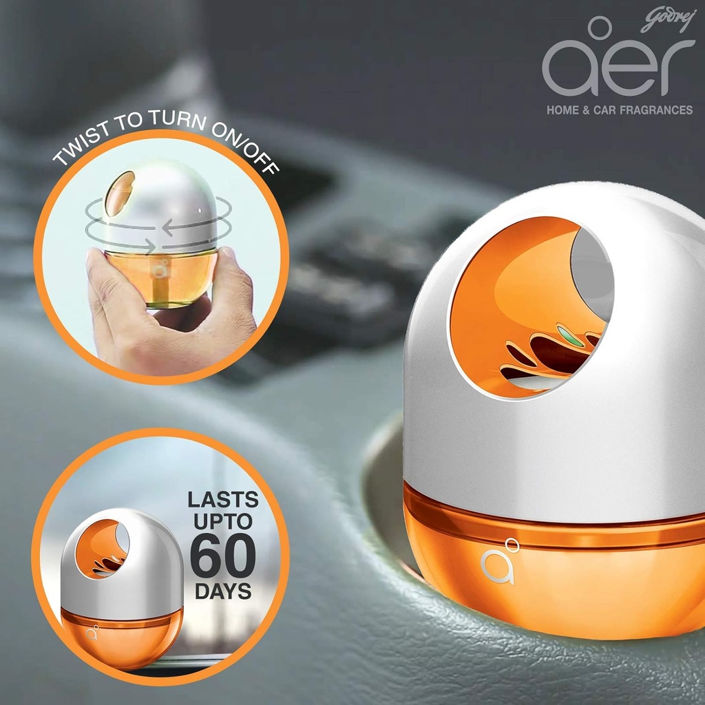 Godrej Aer Twist, Car Air Freshener-Cool Surf Blue
