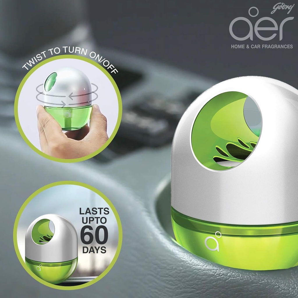 Godrej Aer Twist, Car Air Freshener-Cool Surf Blue