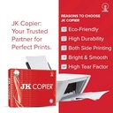 JK Red Copier Paper A4 75 Gsm (500 Sheet,1 Ream) White Colour