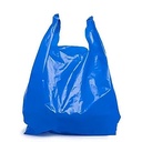 Blue Colour Jumbo Plastic Carry Bag, 27x30 Inch (Handle Bag)