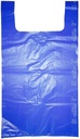 Blue Colour Jumbo Plastic Carry Bag, 27x30 Inch (Handle Bag)