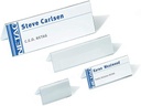Kebica Two-Sided Acrylic Name Plate Holder Stand A-Shaped, Size 8x2.25 Inch (Transparent Colour)
