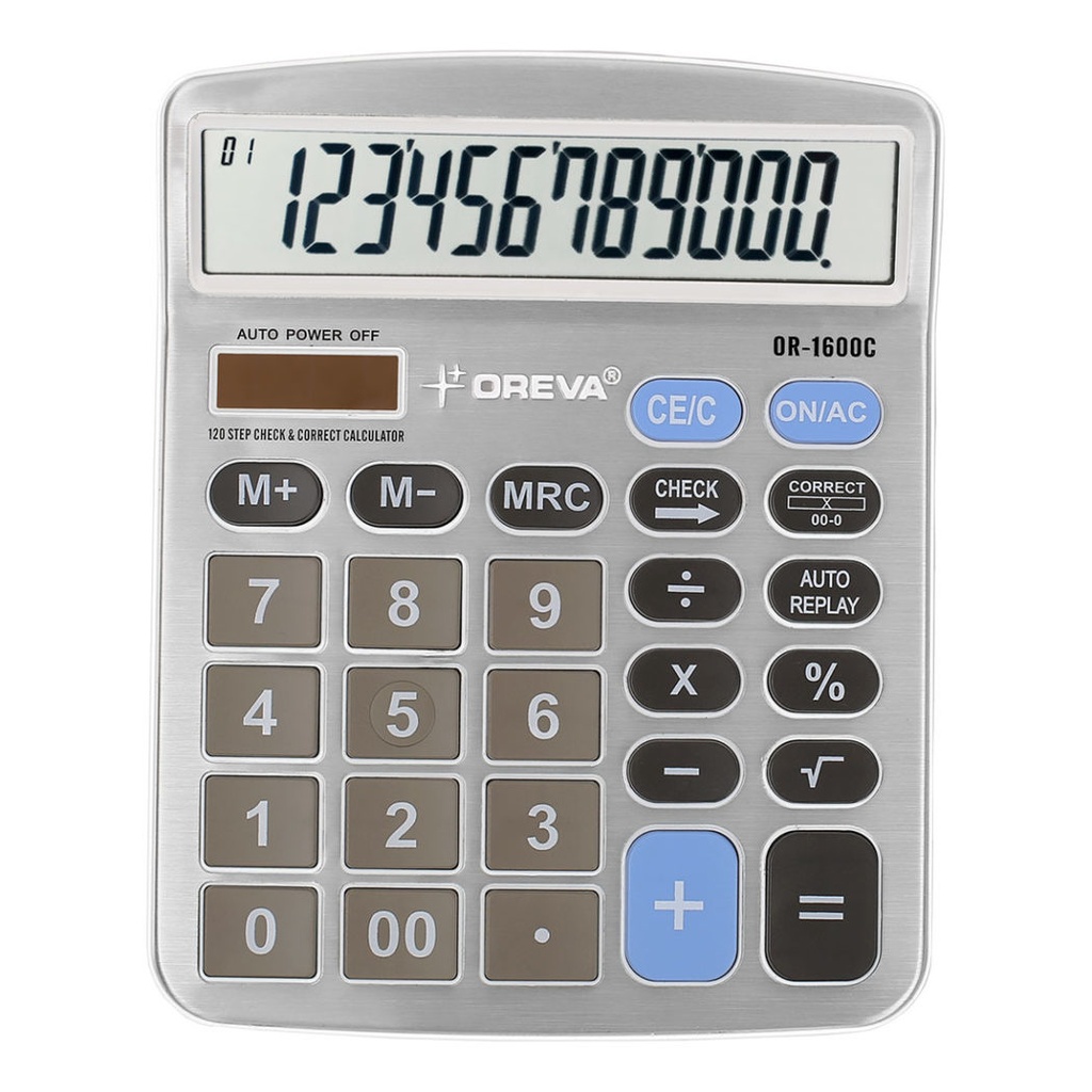 Oreva Calculator OR-1600-C Large Display (12 Digit)