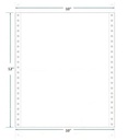 Dot Matrix Printer Paper Size 10x12 Inch, 1 Part, 70 Gsm Without Carbon, 1000 Continuous Sheets