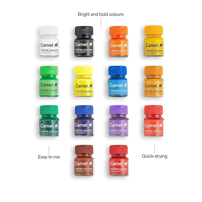 Camel Poster Colours 14 Shades (10ml each)