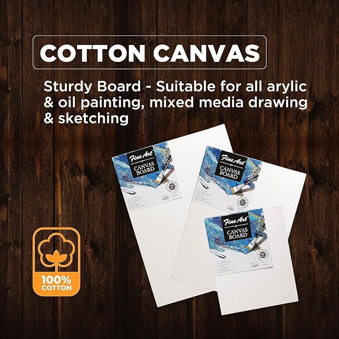 Fevicryl Fine Art Canvas Board 4x4 for Painting