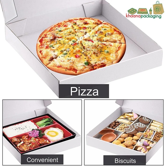Pizza Box Duplex White 12x12x2 Inch (Pack Of 100)