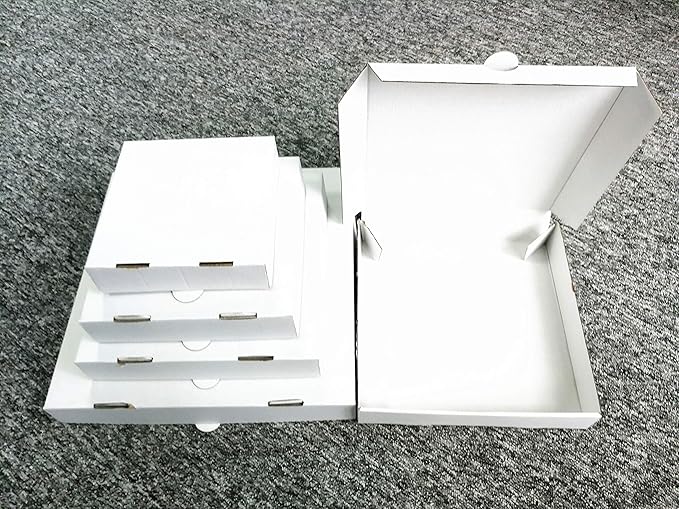 Pizza Box Duplex White 7x7x1.5 Inch (Pack Of 100)