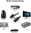 Power Cable (3 Meter) For PC / Desktop Computer/ Monitor/ SMPS/ TV/ Printer/ Power Supply