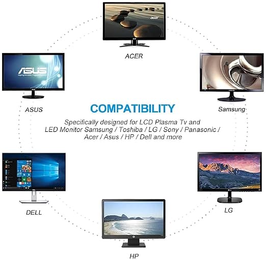 Power Cable (3 Meter) For PC / Desktop Computer/ Monitor/ SMPS/ TV/ Printer/ Power Supply
