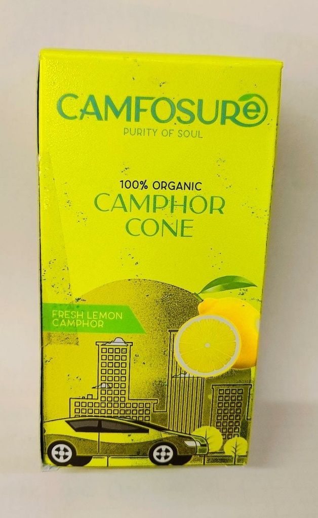 Camphor Cone (Lemon) Air Freshener & Mosquito Repellent