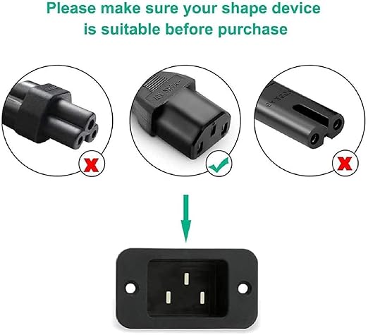 Power Cable (5 Meter)  For PC/Desktop Computer/Monitor/SMPS/TV/Printer/ Power Supply