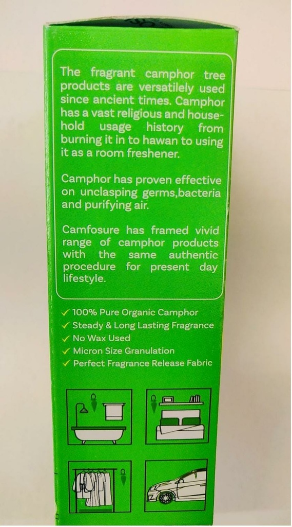 Camfosure Jasmin Camphor Cone (Air Freshener & Mosquito Repellent)