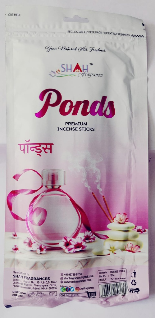 Agarbatti Ponds (120 gram)