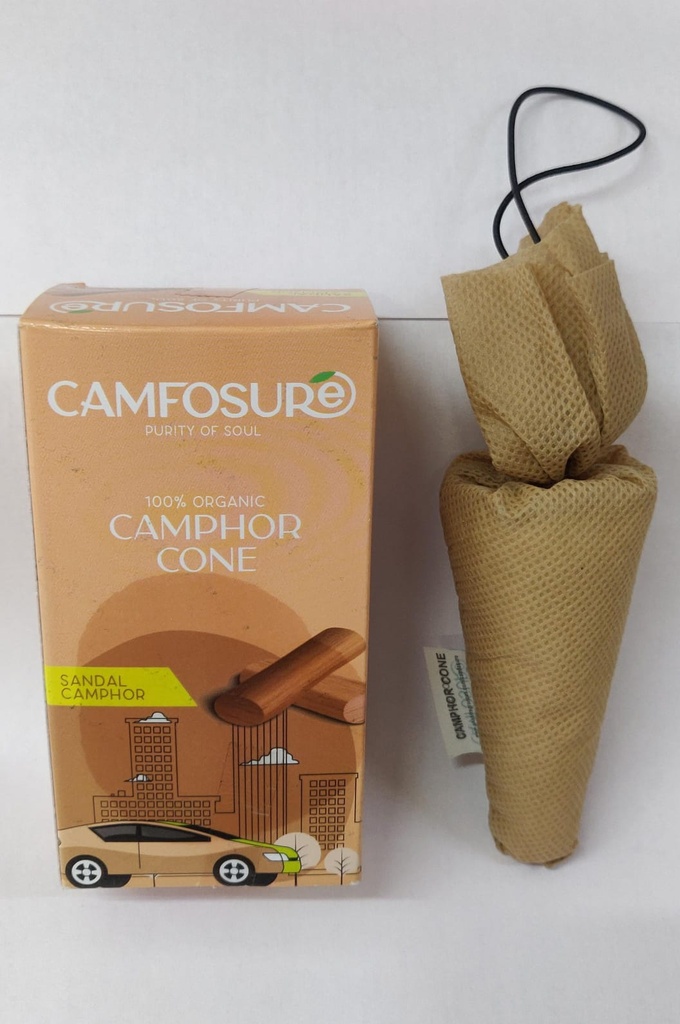 Camfosure Sandal Camphor Cone (Air Freshener & Mosquito Repellent)