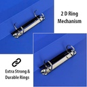 Redking Plastic File A4 2D Ring Binder Clip