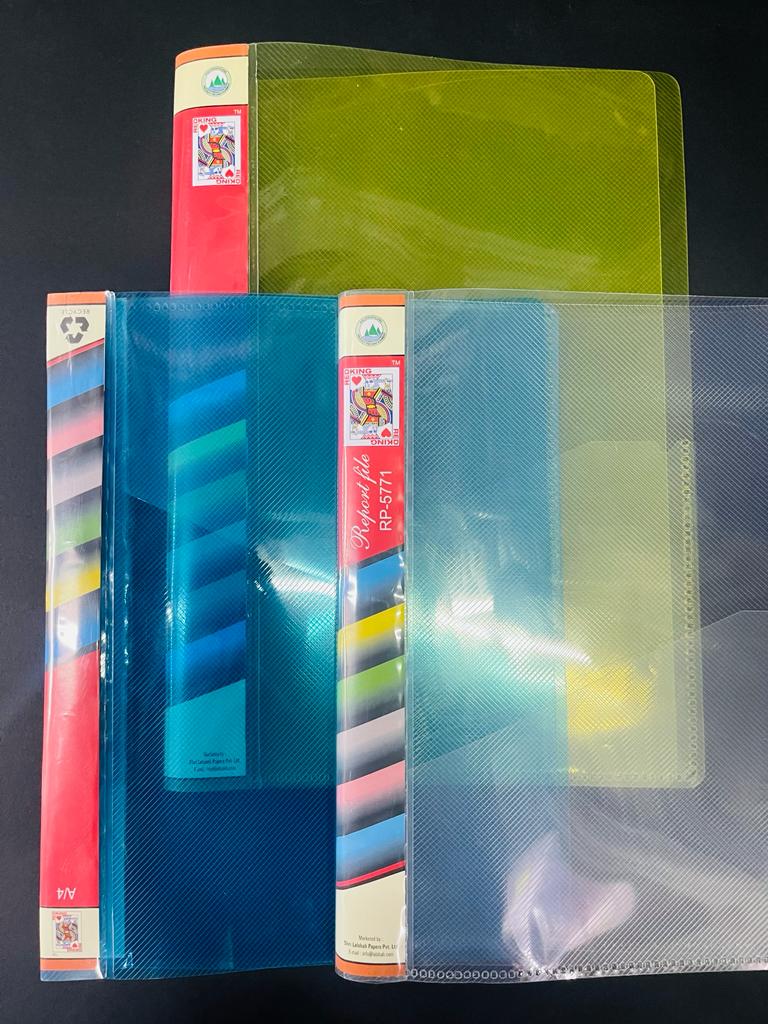 Redking Plastic Transparent Report File FS Legal (Pack Of 10)