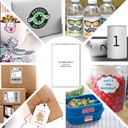 NovaJet (Technova) MPL 24, A4 Size 64x34 mm, Multipurpose Label Sticker, White Colour, Pack of 100 Sheets