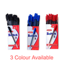 Saino Softek Use & Throw Ball Pen Black Colour (Pack Of 20)