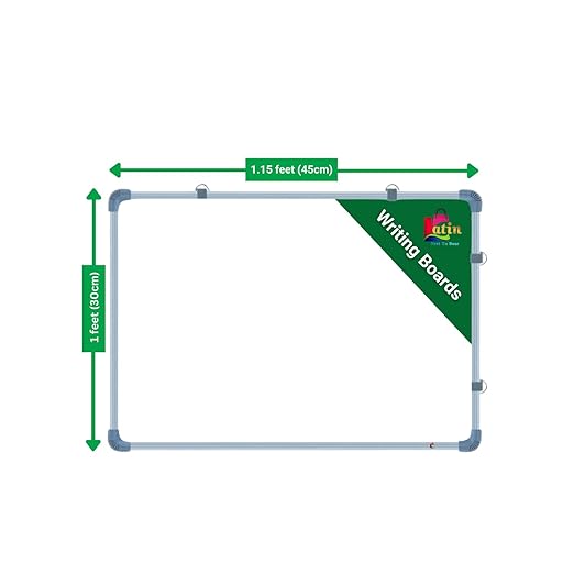 Non Magnetic Double Sided Board 1x1.5 Feet White & Green Board