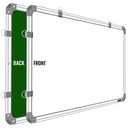 White & Green Board 2x3 Feet Non Magnetic Double Sided Board
