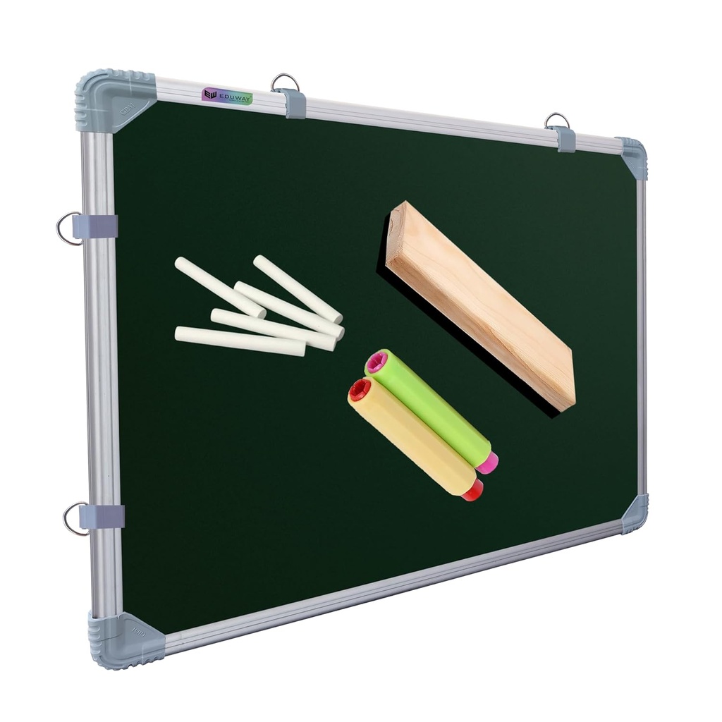 White & Green Board 2x3 Feet Non Magnetic Double Sided Board