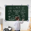 White & Green Board 2x3 Feet Non Magnetic Double Sided Board