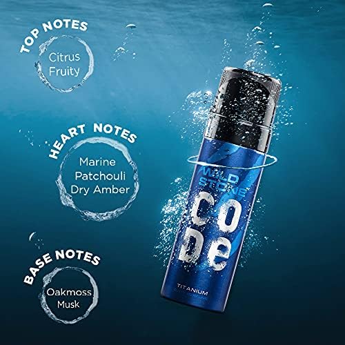 Wild Stone Code Body Perfume Spray 120ml (Platinum)