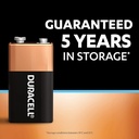 Duracell 9 Volts Alkaline Battery (Pack Of 2)