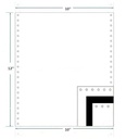 Dot Matrix Printer Paper Size 10x12 Inch, 2 Part, 70 Gsm, With Carbon-Pack of 500
