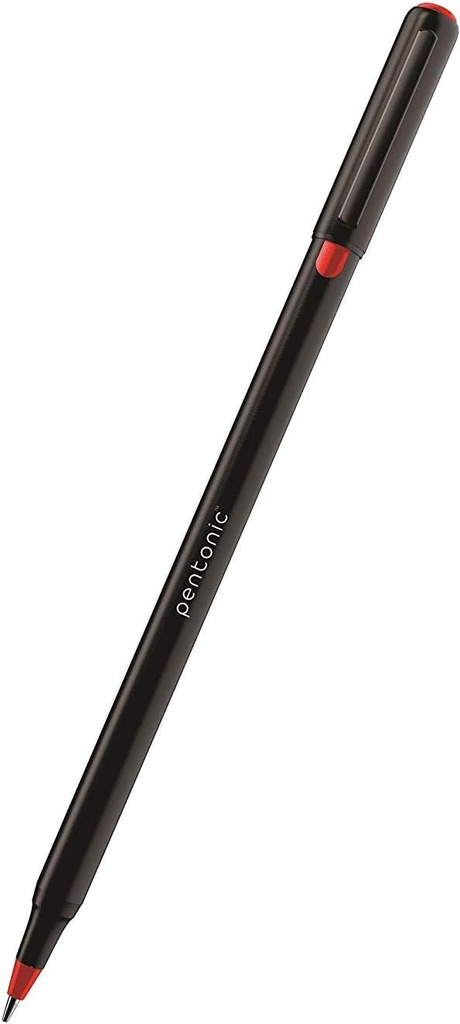 Pentonic Ball Pen 0.7mm Red Colour Refillable Pen (Pack Of 10)