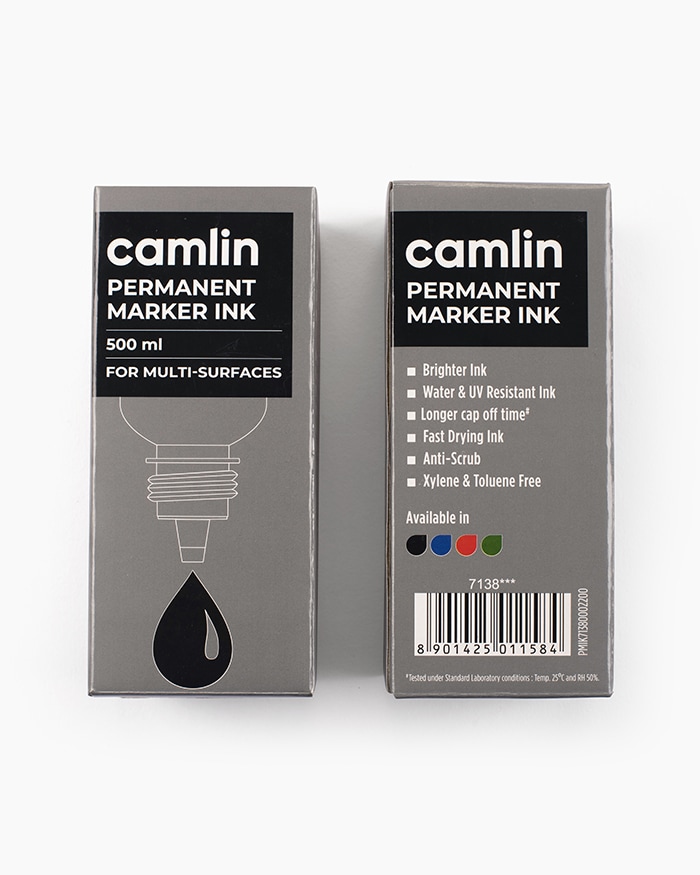 Camlin Permanent Marker Ink Black 500 ml