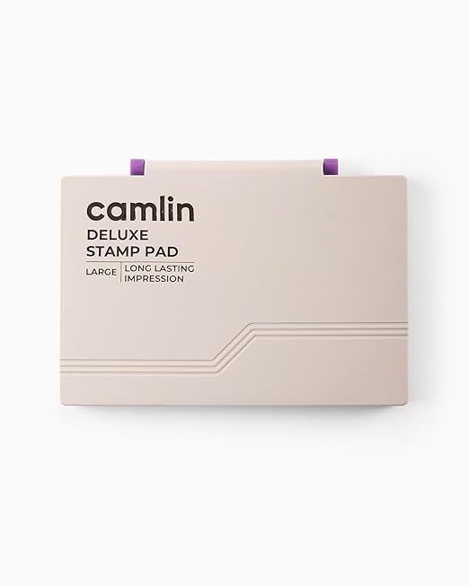 Camlin Plastic Stamp Pad Large Black Colour (110x69mm)