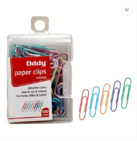 Oddy Paper Clips U Pin 28mm Multicolour / PCC-D100 (B100)