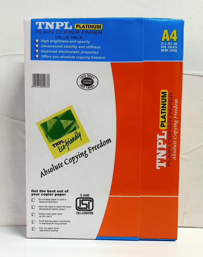 TNPL Platinum A4 75 Gsm 2.3 Kg (B10)
