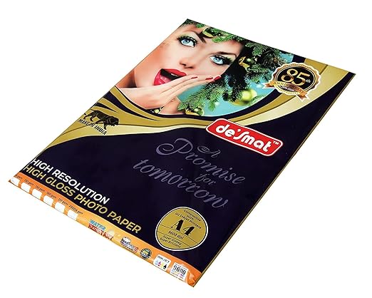 Desmat Photo Paper Glossy A4 130 Gsm-Pack Of 20 (B50)