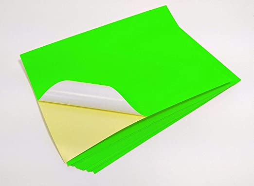 Desmat Fluorescent Sticker A4 Green-Pack Of 75 (B15)