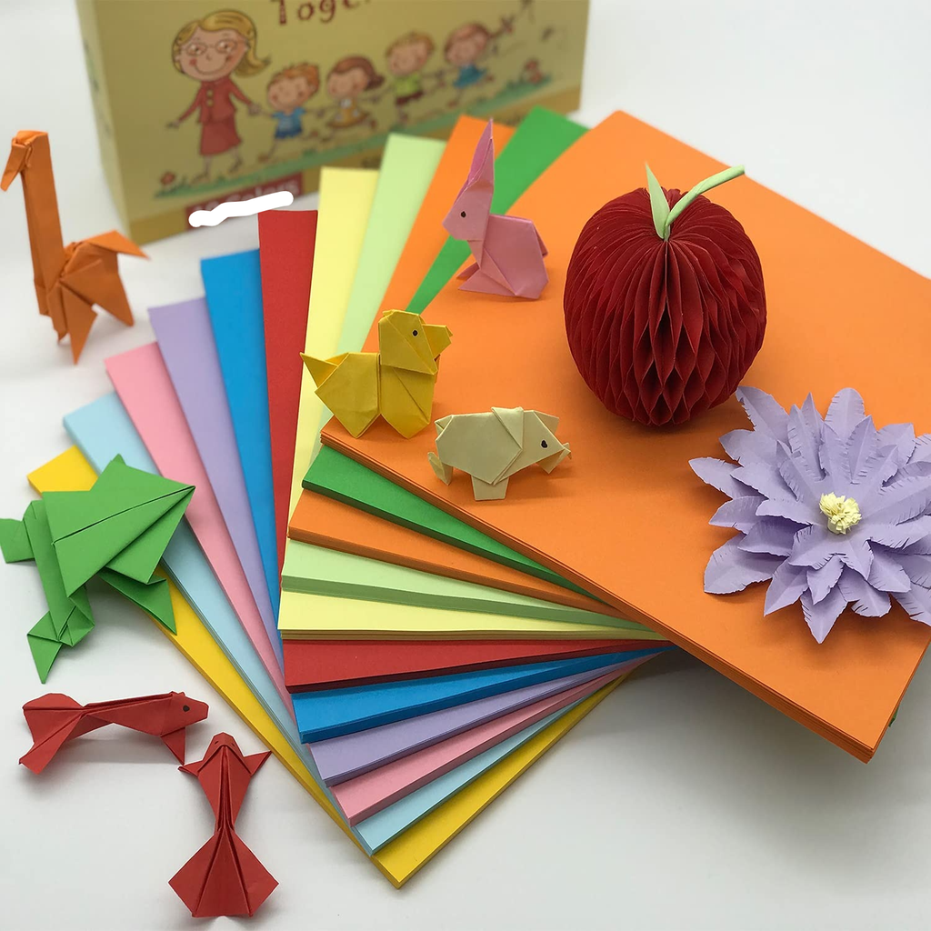 Origami 6x6 Craft Paper Fluorescent Mix Color-Pack of 20 (B1600)