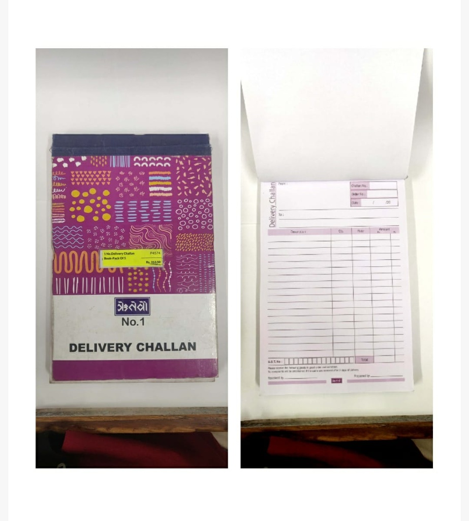 Delivery Challan No.1-Pack Of 5