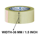 Redking Transparent Cello Tape 1.5 Inch 36mm x 36 Meter-Pack of 8