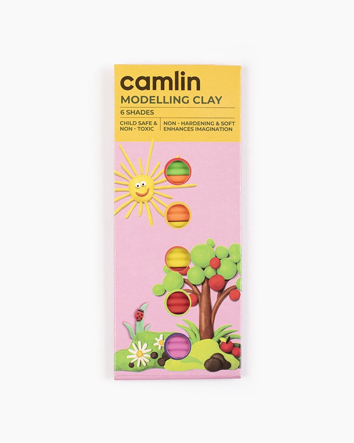 Camlin Modelling Clay Assorted 6 Shades 100gm (B20)